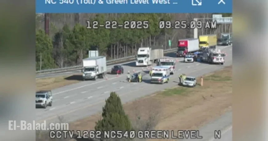 NC-540 Lanes Reopen Near Green Level Road After Crash