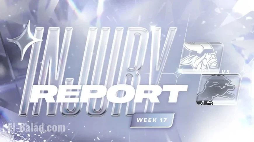 Vikings vs. Lions Week 17 Injury Report Released