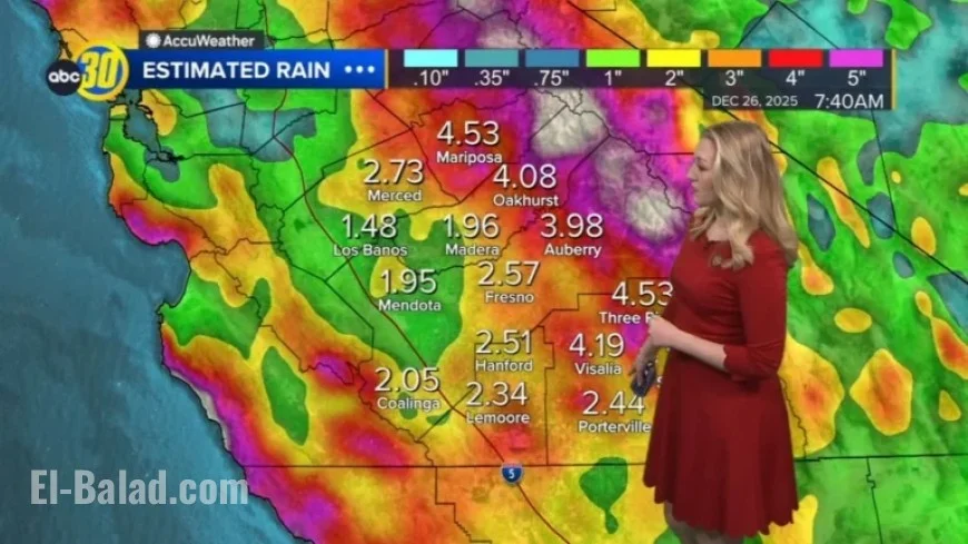 Central California Faces Heavy Rain, Flooding, and Snow This Christmas Week