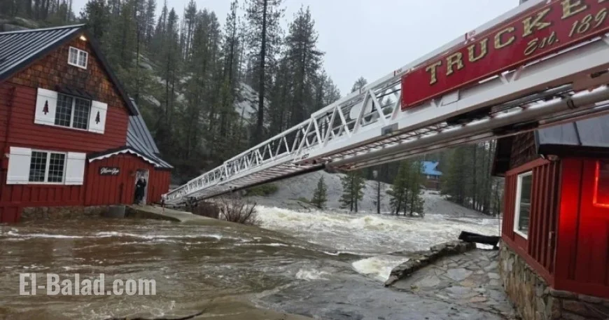 Redding Floods Kill 1; 9 Rescued from Swollen River at Cisco Grove