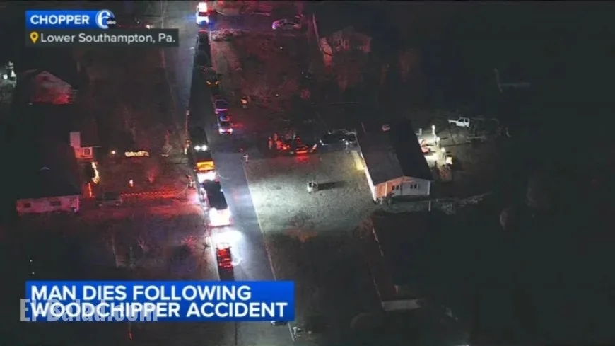 Man Killed in Wood Chipper Accident in Lower Southampton Township, PA
