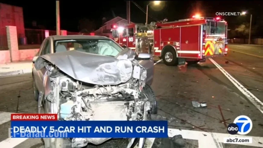 Fatal Hit-and-Run Crash Involving Five Vehicles in Palmdale