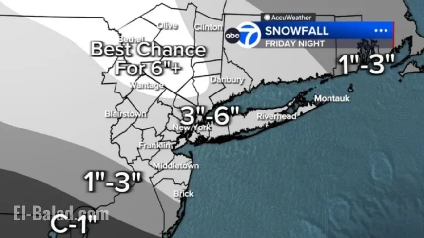 Winter Storm to Blanket NYC and Tri-State with Snow by Saturday