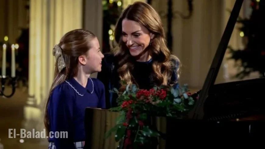 Princess Catherine and Princess Charlotte Play Piano Duet at Christmas Carol Service