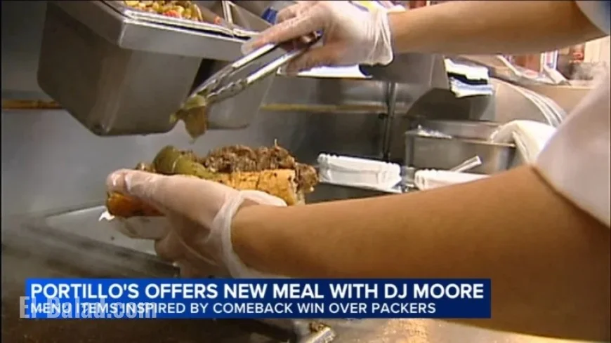 Portillo’s Unveils DJ Moore Meal with New Sauce, Italian Beef, Cheese Fries