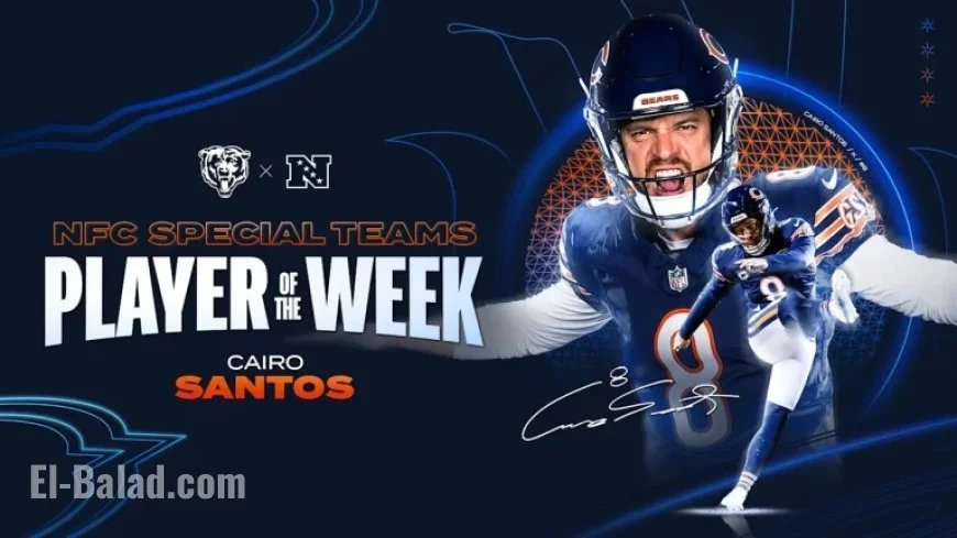 Cairo Santos Named NFC Special Teams Player of the Week