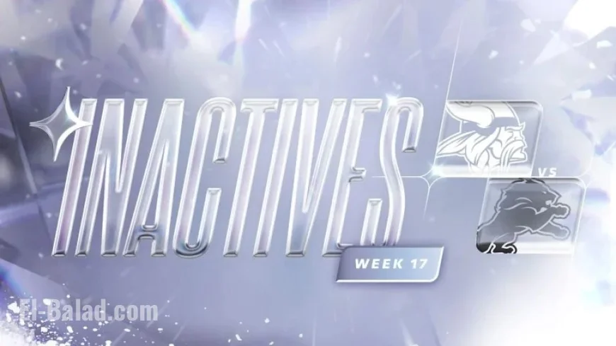 Vikings vs. Lions Week 17: 2025 Inactive Players List