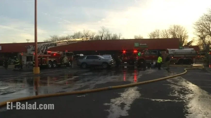 Crews Combat Blaze at TD Bank in Salem, NJ