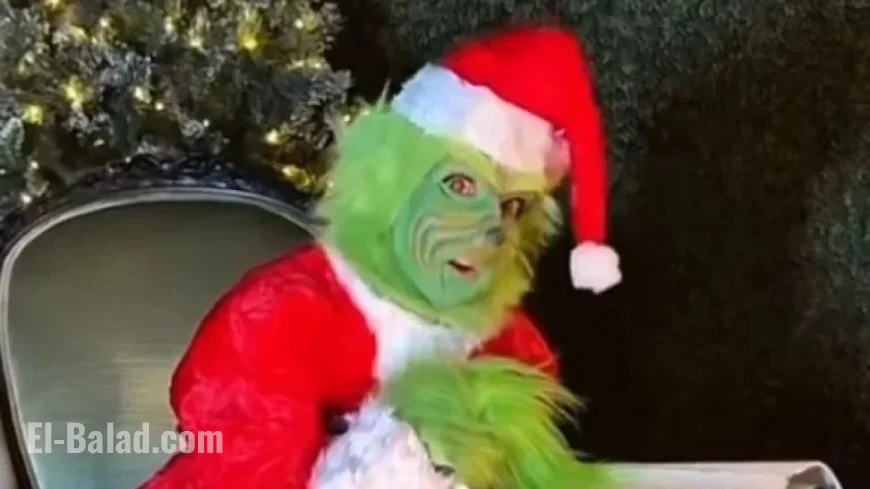 Celine Dion Dons Grinch Costume, Sings ‘All by Myself’ on Christmas