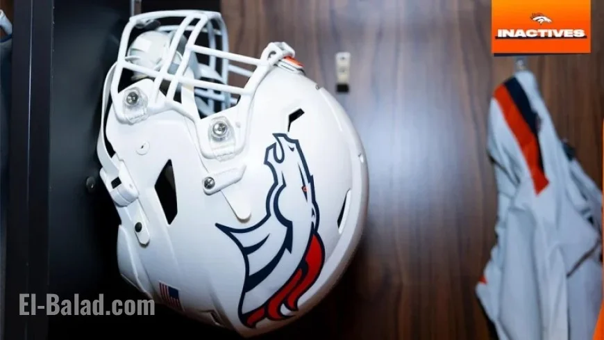 Broncos Release Inactive List for Week 17 Matchup Against Chiefs