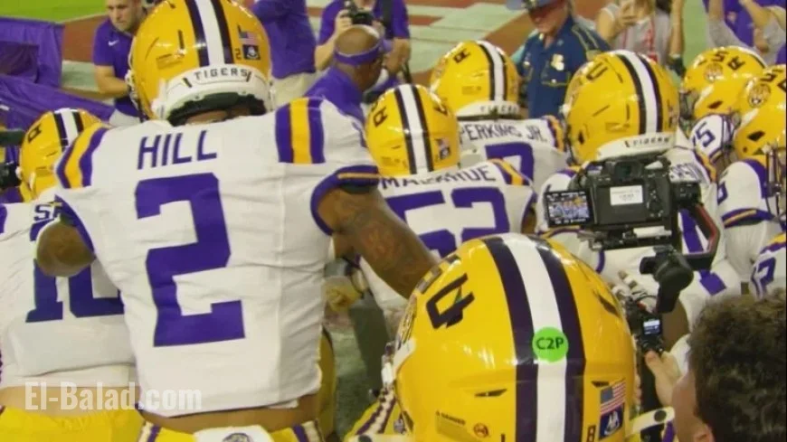 LSU Football Team Lands in Houston for Texas Bowl Showdown