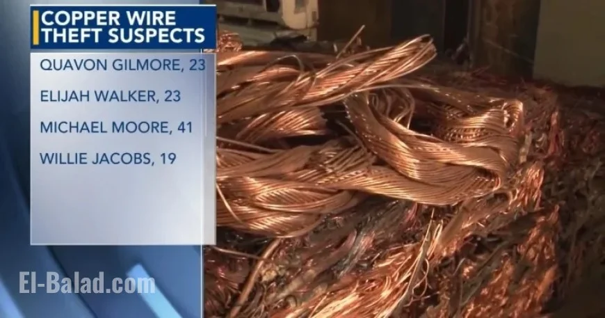 Four Charged for Stealing Over 1,000 Pounds of Copper Wire in Wake County