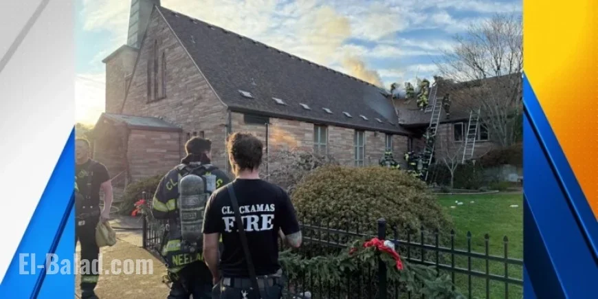 Christmas Day Fire Engulfs Oregon City Church