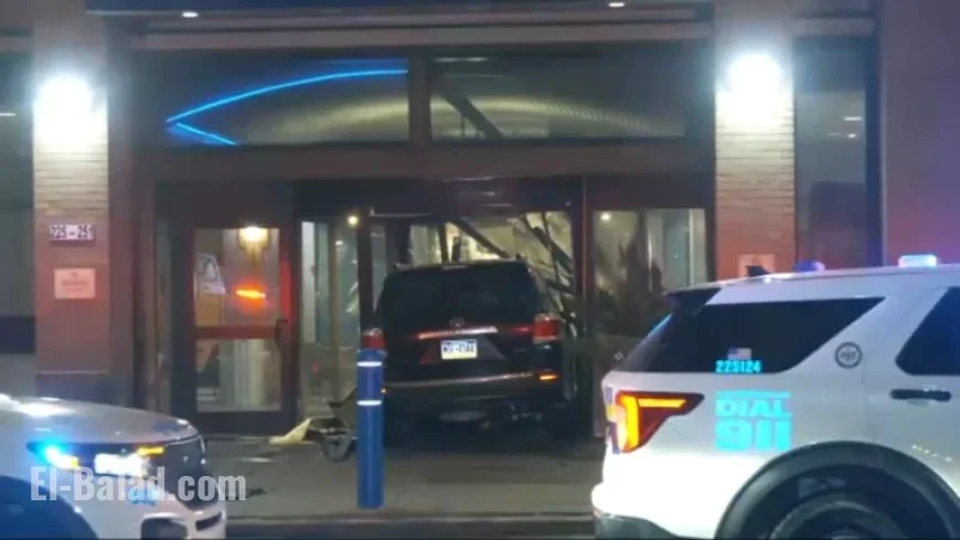 Car Collides with Drexel University Building in Center City