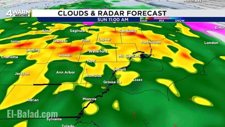 Metro Detroit Braces for New System as Freezing Rain Departs