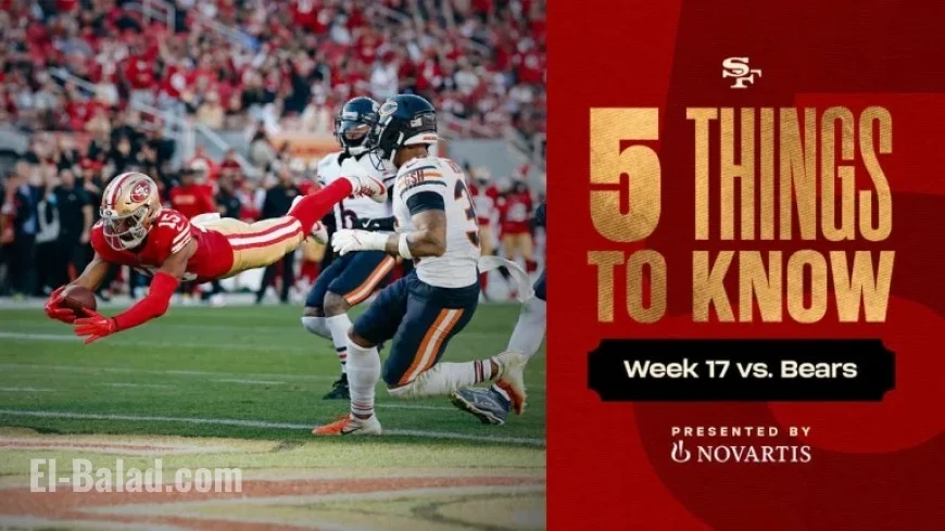 49ers Clash with Bears on Week 17’s ‘Sunday Night Football’