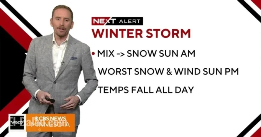 Mild Saturday Precedes Windy, Snowy Sunday Cold Front Arrival