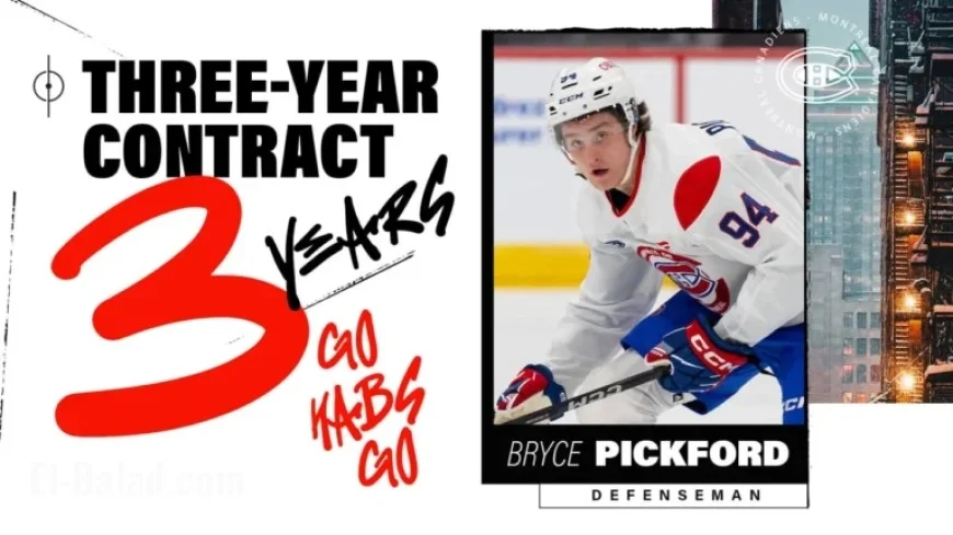 Montréal Canadiens Secure Bryce Pickford with Entry-Level Contract