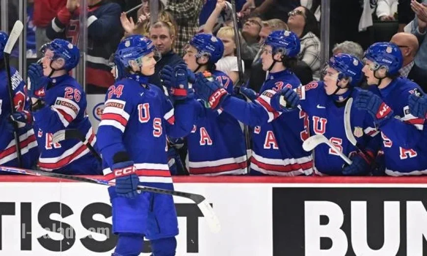 U.S. Triumphs Over Germany 6-3 in World Juniors Opener