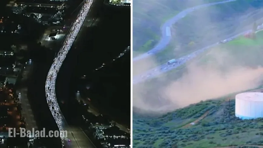 Major Disruption on Castaic’s 5 Freeway from Natural Gas Leak