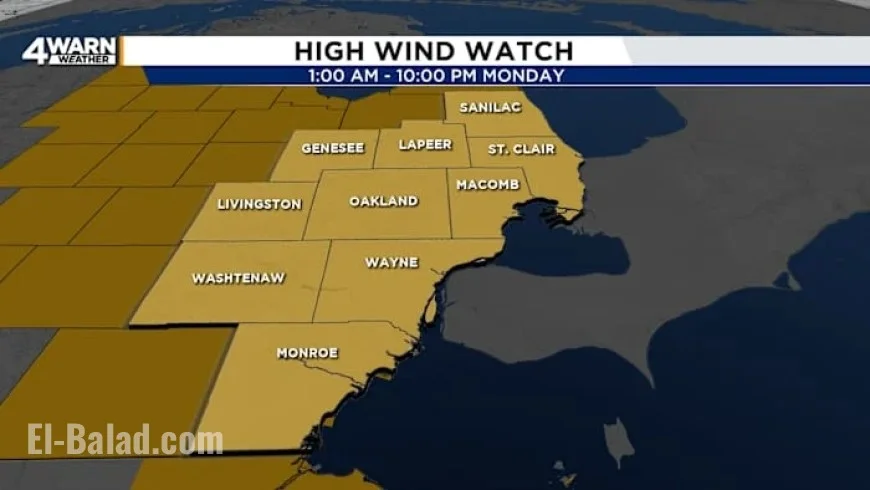 Storm System Threatens Metro Detroit with Damaging Winds and Snow