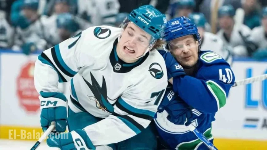 Vancouver’s Celebrini Leads Sharks to Victory Over Canucks