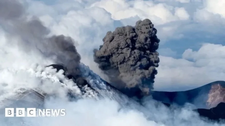 Mount Etna Erupts Spectacularly Amid Snowy Skiing Adventure
