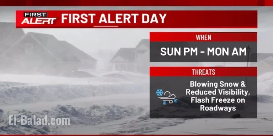 Wintry Mix Disrupts Travel Through Monday Morning