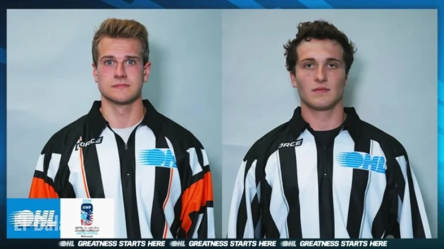 OHL Officials Chosen for 2026 IIHF World Junior Championship