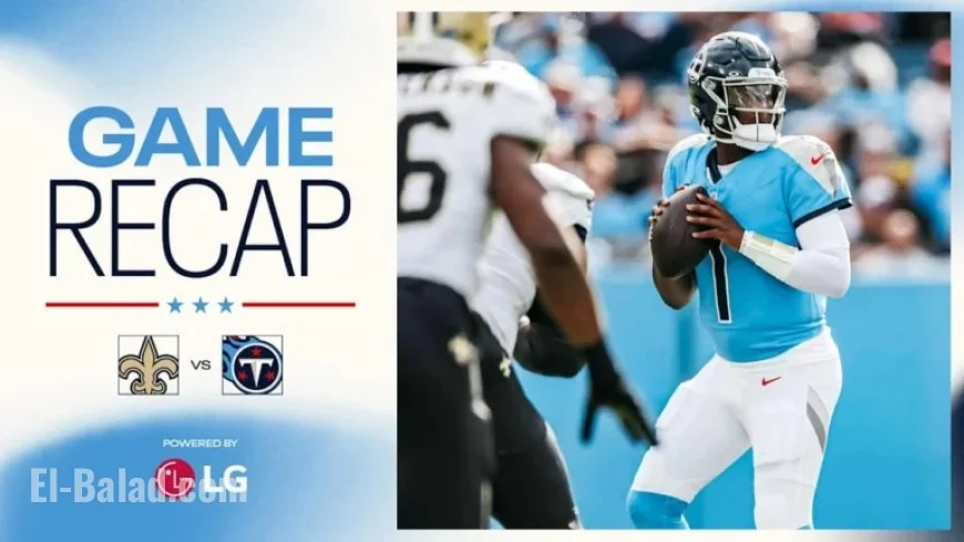 Titans Conclude Year with 34-26 Loss to Saints