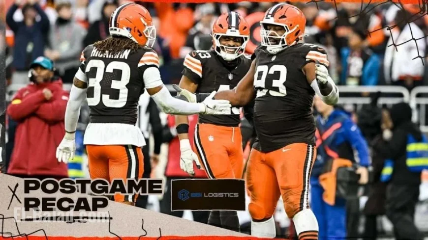 Browns Beat Steelers 13-6: Final Score, Stats & Recap