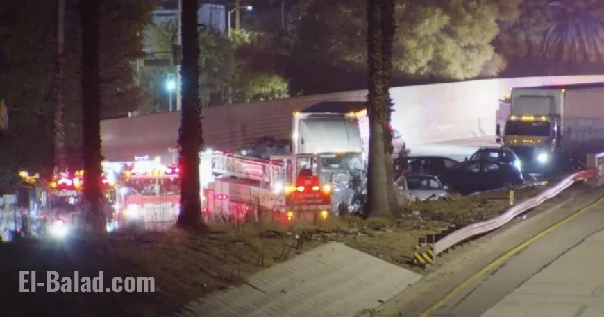Fatal Multi-Car Crash Injures 10 on Boyle Heights’ 5 Freeway
