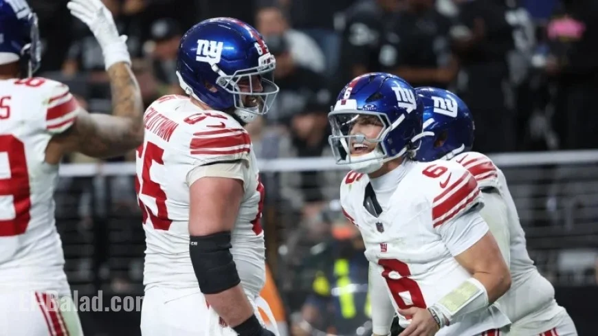 Giants Overpower Raiders 34-10, Move Las Vegas Toward Top Draft Pick