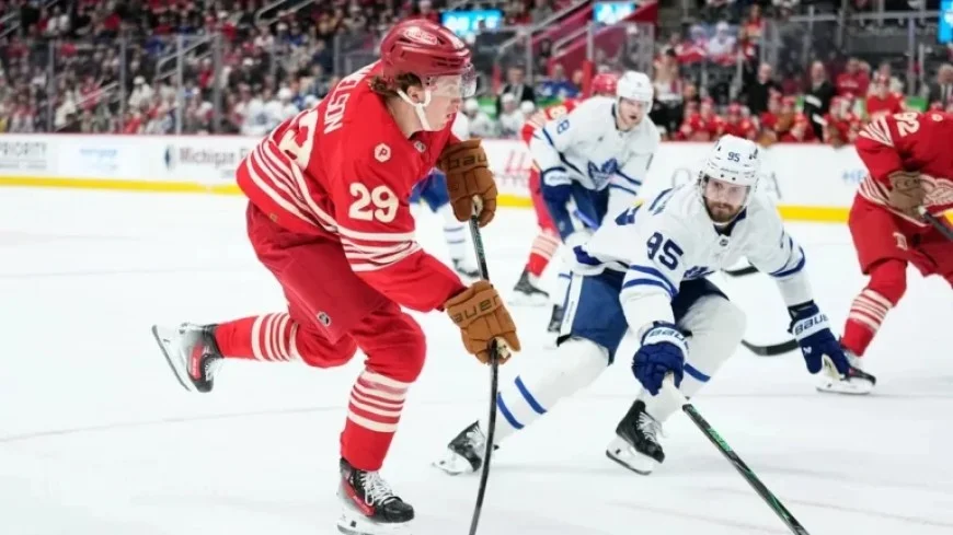 Edvinsson’s Overtime Goal Secures Red Wings Victory Over Maple Leafs