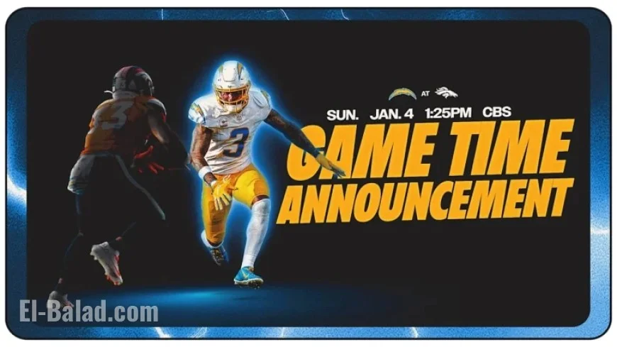 Chargers vs. Broncos: Week 18 Showdown Set for Sunday 1:25 p.m. PT