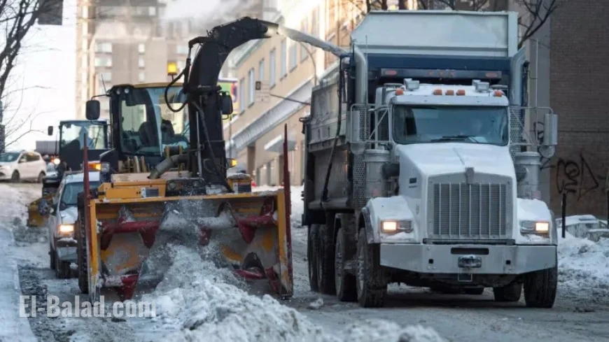 Snow Removal Operations Continue in Montreal