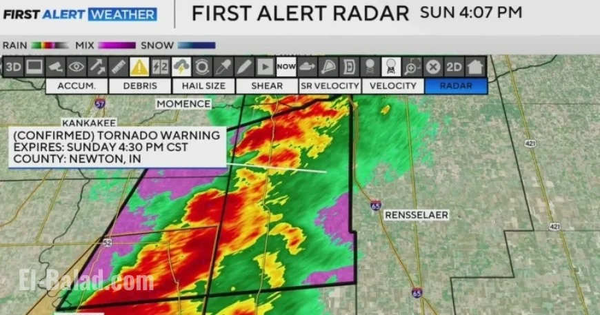 Severe Storms Strike Chicago and Northwest Indiana