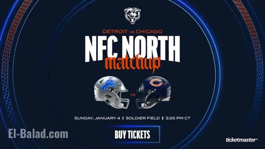 NFL Announces Bears vs. Lions Season Finale Kickoff Time