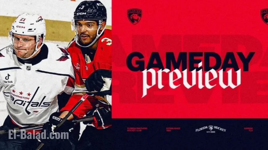 Panthers Face Capitals to Begin Back-to-Back Series in Sunrise