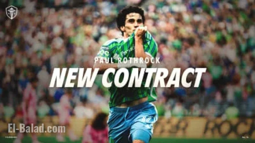 Sounders FC Secures Midfielder Paul Rothrock with New Contract
