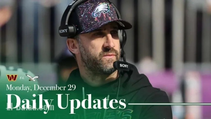 Nick Sirianni Discusses Eagles’ Plan for Resting Starters in Week 18