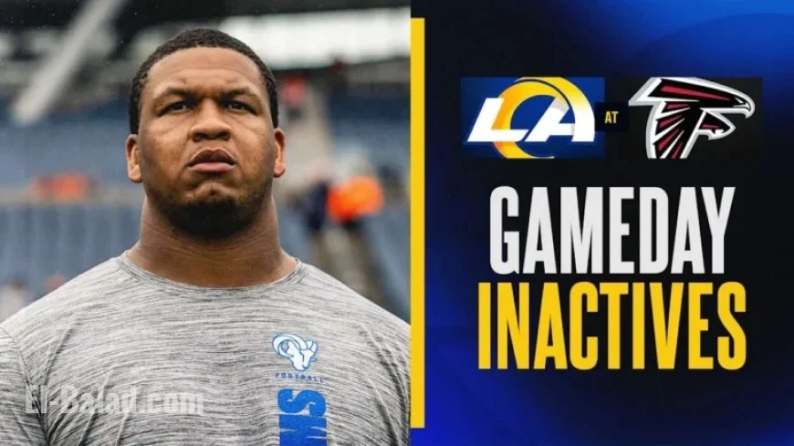 Rams’ Week 17 Inactives: Adams, Dotson, Jackson Miss Falcons Game