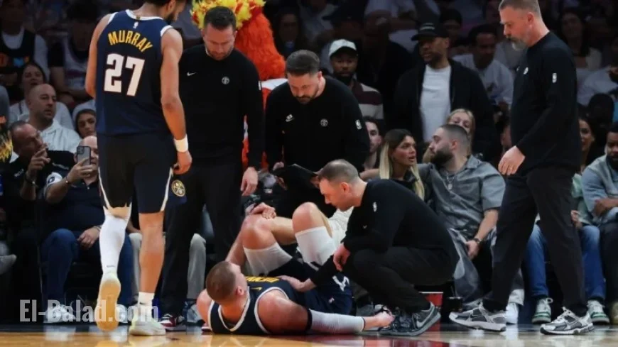 Nuggets’ Jokic Exits Game with Knee Injury