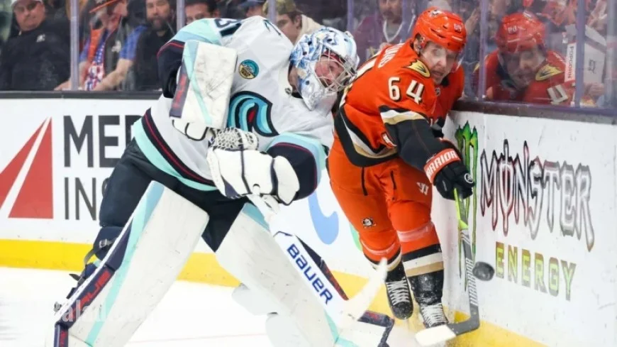 Grubauer’s 40 Saves Propel Kraken to Victory Over Ducks
