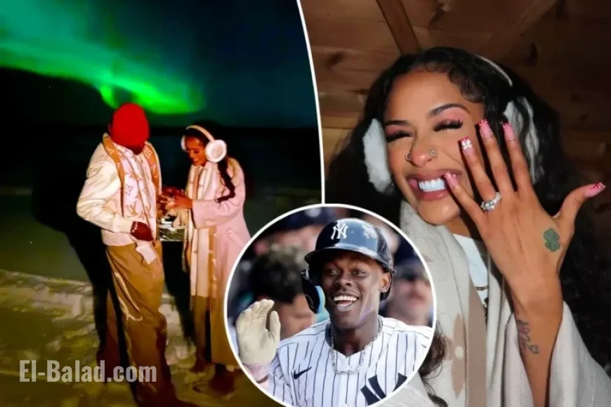 Jazz Chisholm Proposes to Singer Girlfriend Under Northern Lights on Christmas