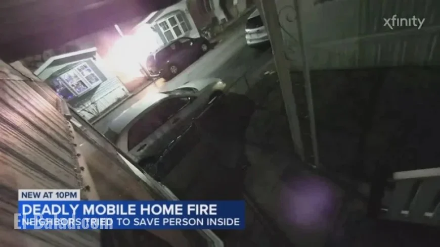 Fatal Merrionette Park Mobile Home Fire Claims Life on Homan Avenue