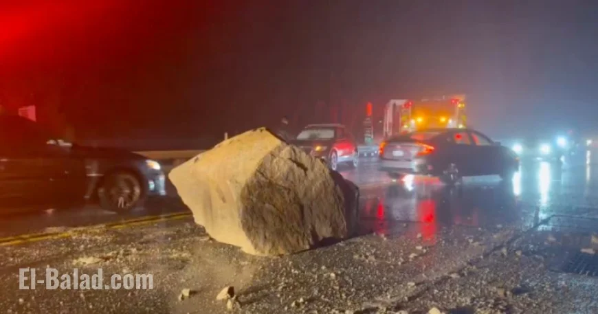 Boulder Crashes on Highway 18, Injuring 5 Near Big Bear Lake