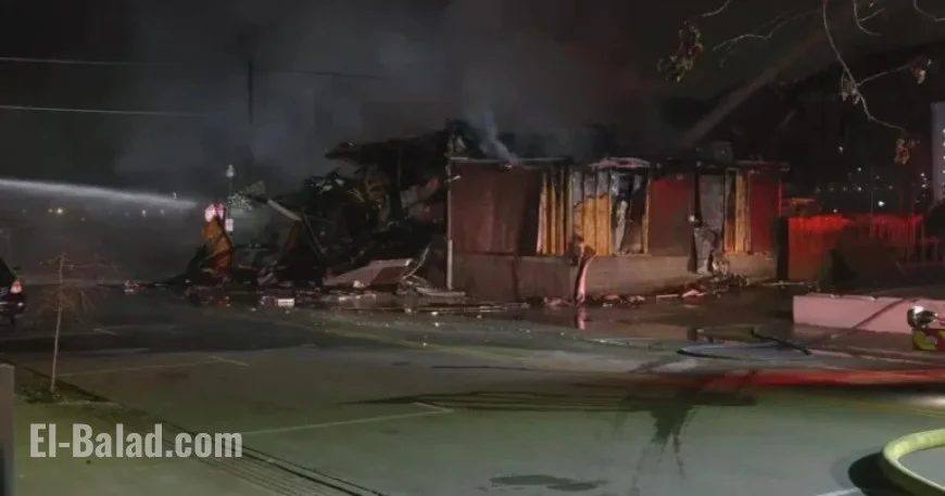 Fire Destroys Cluckers Restaurant in Jeffersonville Overnight