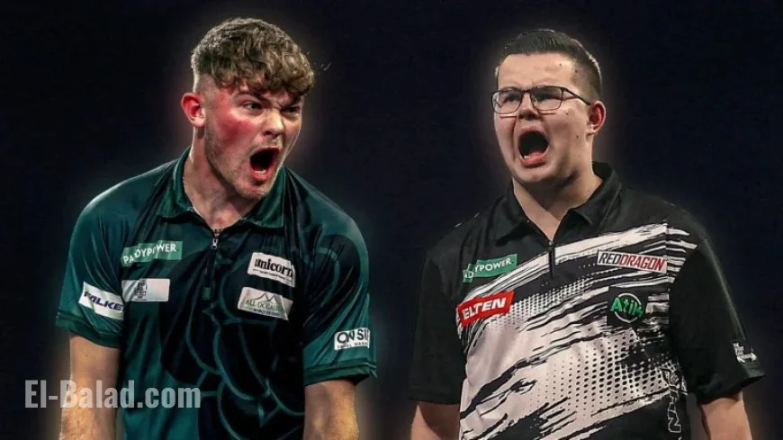 Champagne Charlie Manby vs. Gian van Veen: Darts Clash for Quarter-Final Spot