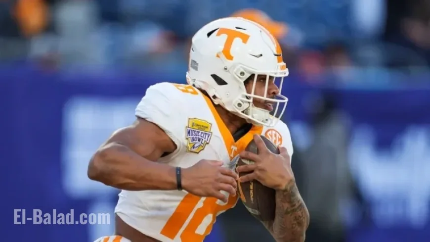 DeSean Bishop Achieves 1,000 Yards for Tennessee in Music City Bowl